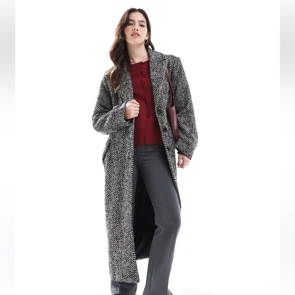 French Connection Jackets & Blazers - French Connection Chantelle Herringbone Coat
